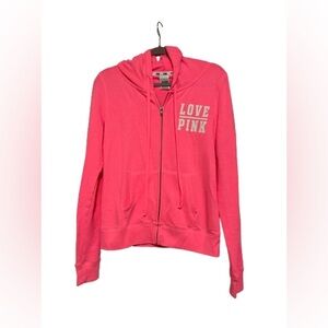 VS Bright Pink Zipup hoodie